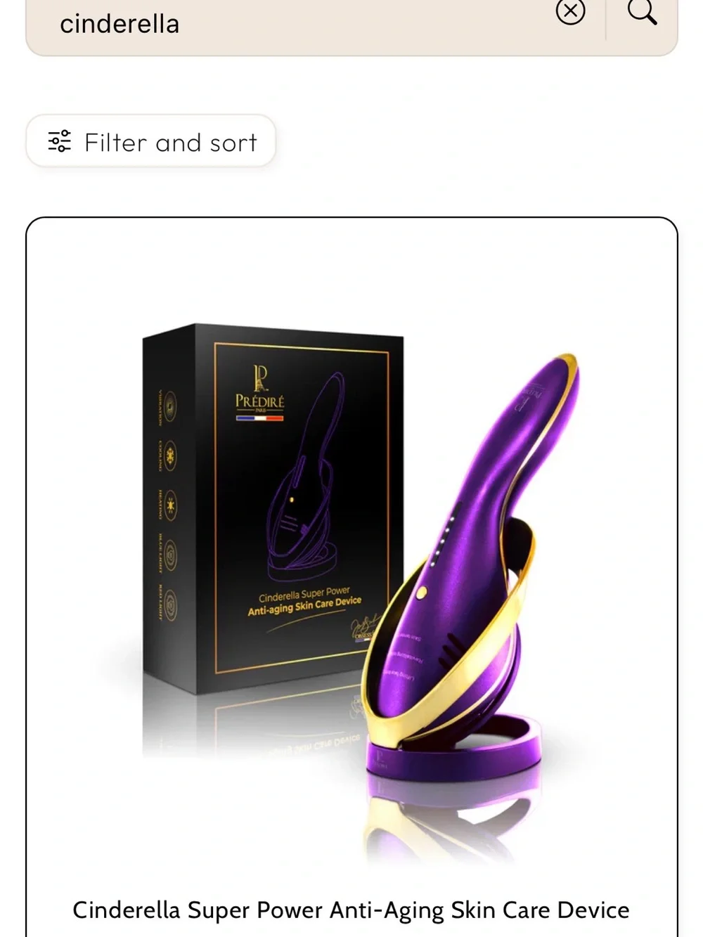 Predire Cinderella Super Power Anti-Aging Device — Purple